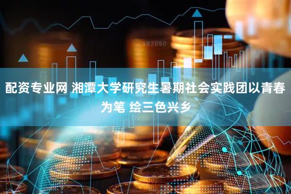 配资专业网 湘潭大学研究生暑期社会实践团以青春为笔 绘三色兴乡